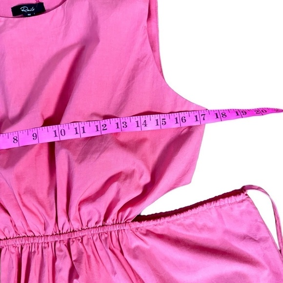 EUC Rails Yvette cinched waist dress, cut out, spicy coral, size Medium - Picture 8 of 13